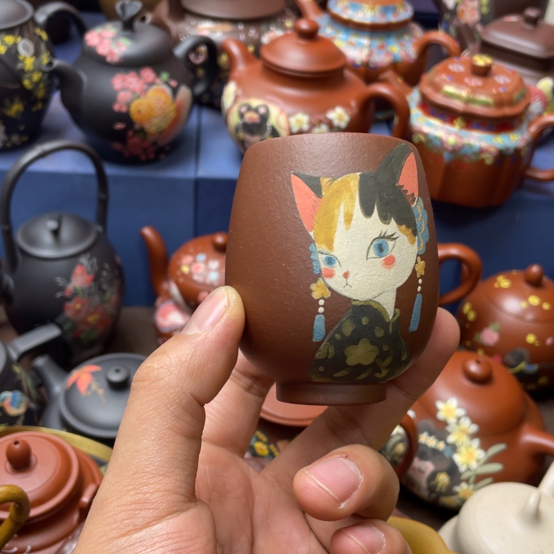 紫砂茶杯紫砂主人杯100cc