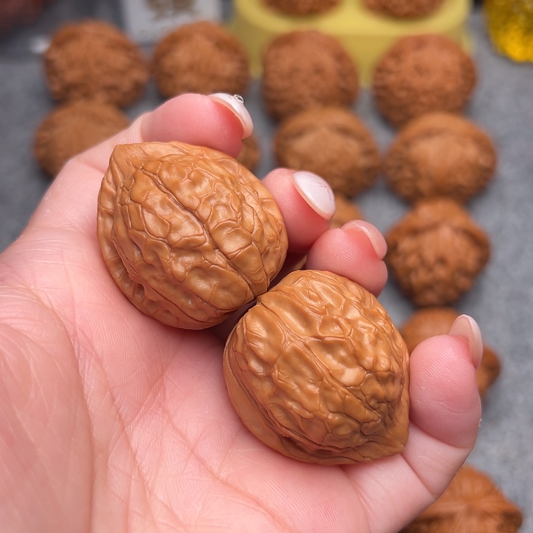 把件文玩核桃精品龟甲文32全品肚34