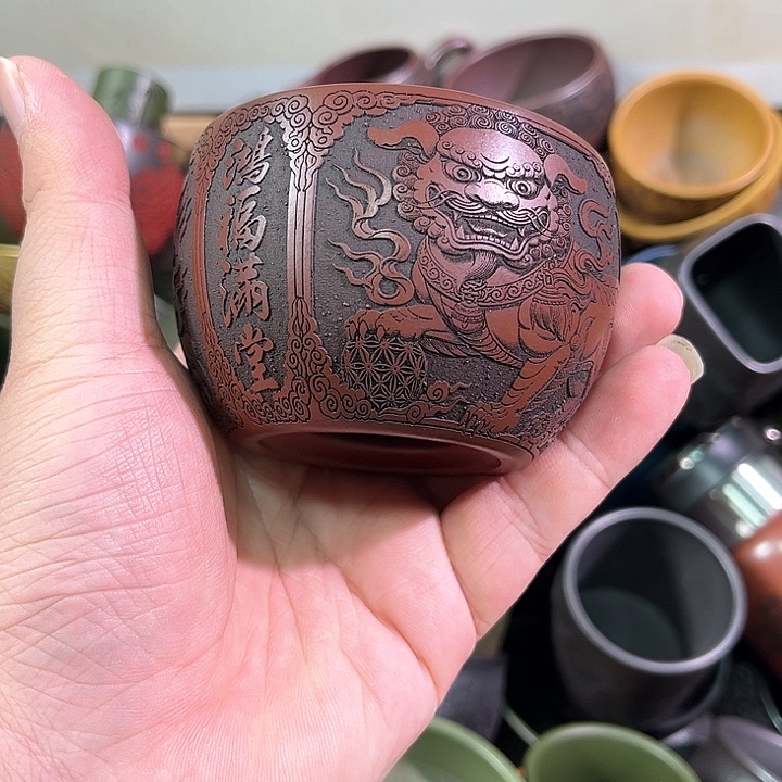 茶杯紫砂全手工紫砂主人杯