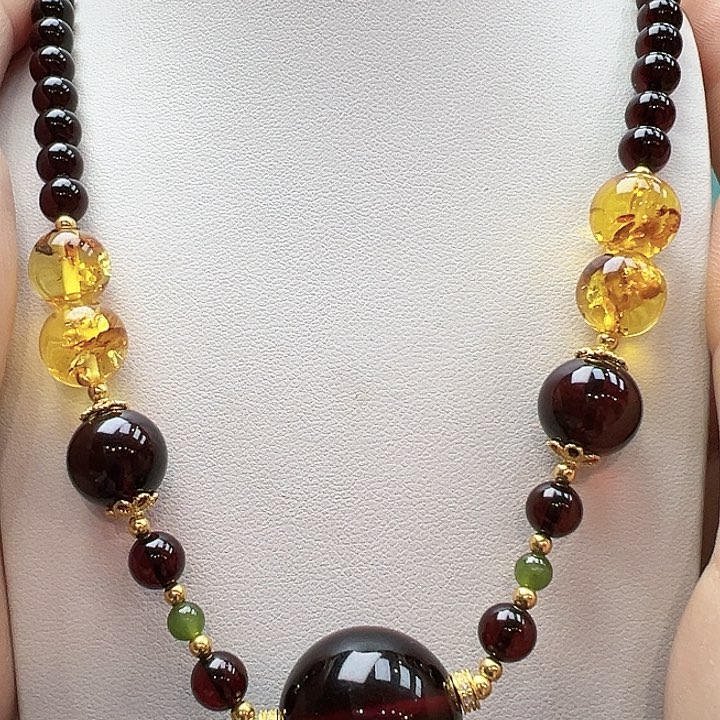 未镶嵌项链琥珀吊坠