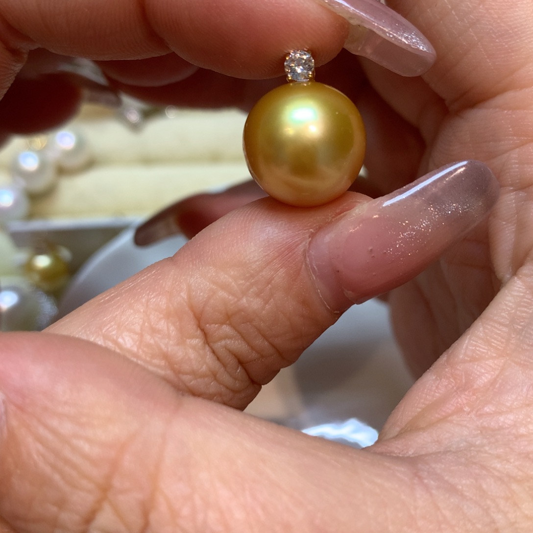 海水珍珠颈饰14K金镶嵌