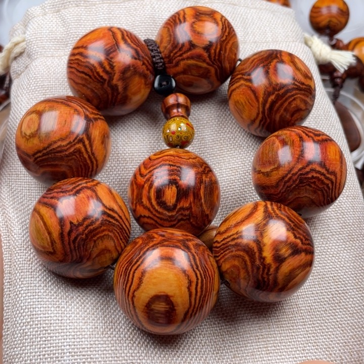 黄花梨/降香黄檀手串/手链＠**?海南黄花梨3.5