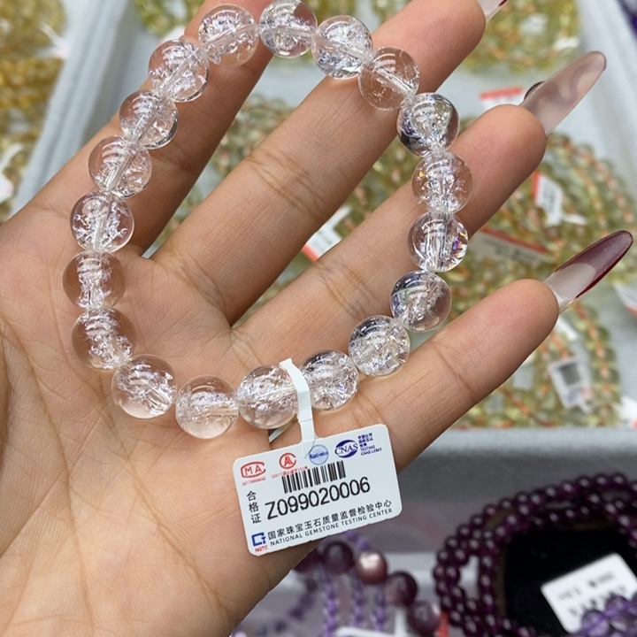 水晶手链未镶嵌白阿塞10