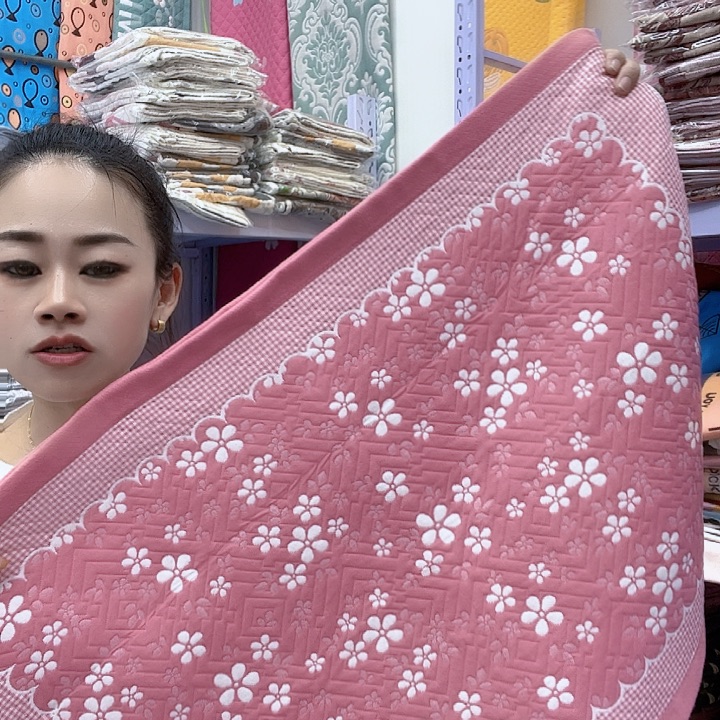 棉粉色雪花纯棉面料