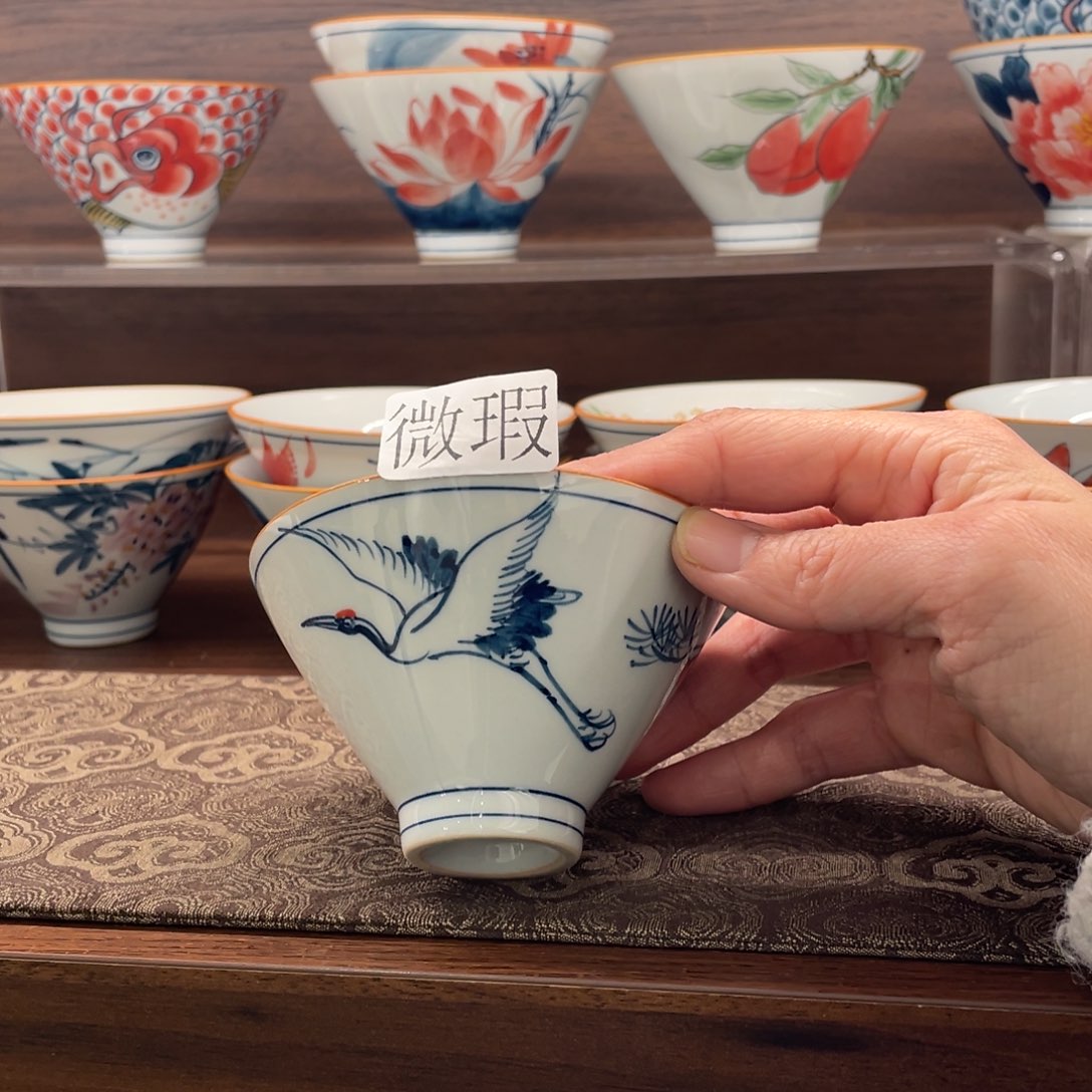 微瑕釉下彩纯手绘