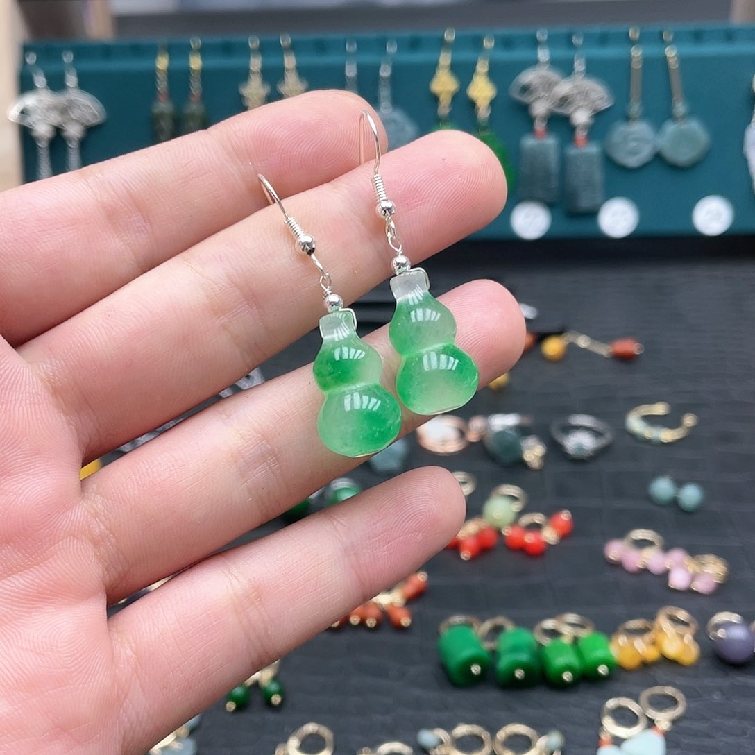 未镶嵌翡翠耳饰0028