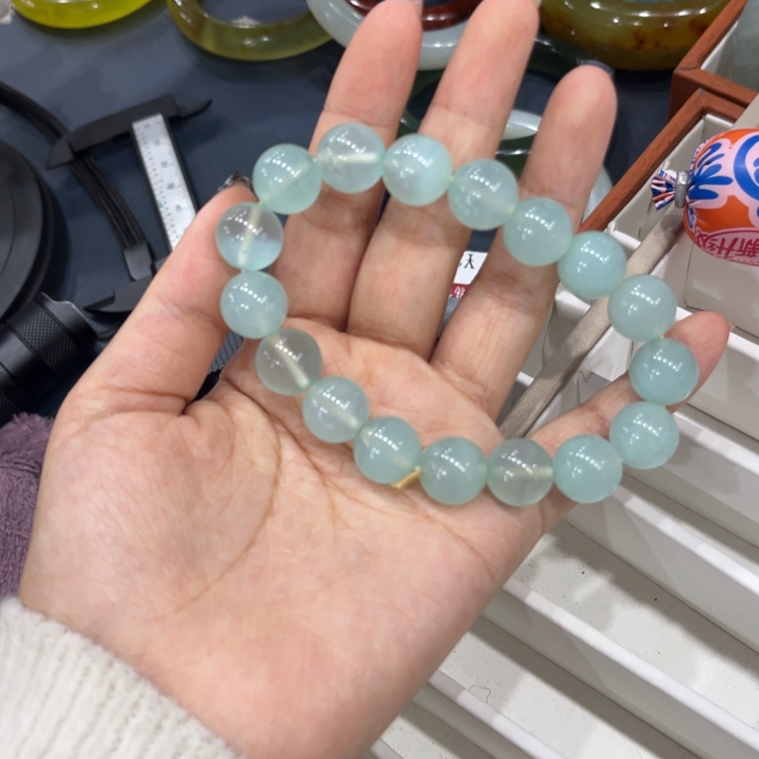 蛇纹石玉未镶嵌手链