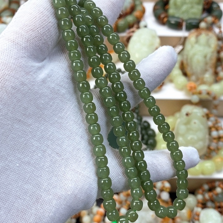 【闪购商品】透闪石质玉链未镶嵌