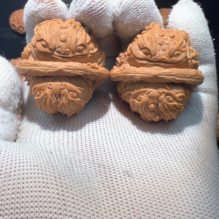 文玩核桃把件金龙二蟾