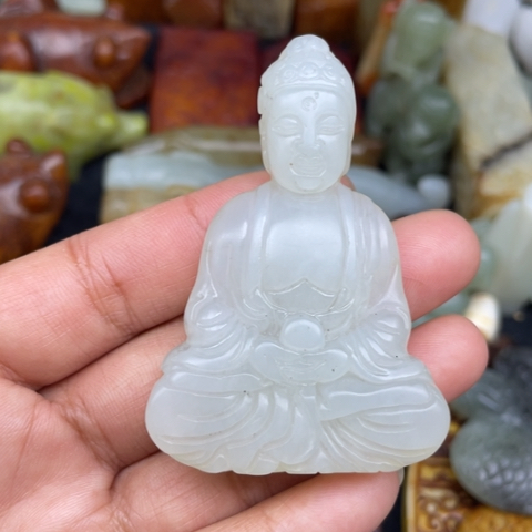 和田玉未镶嵌颈饰46