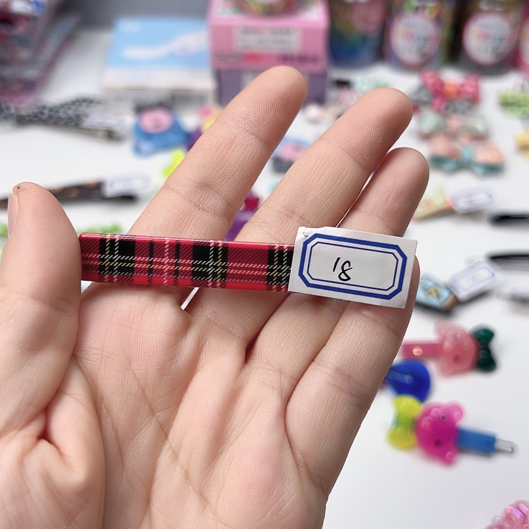 红格发夹儿童韩国