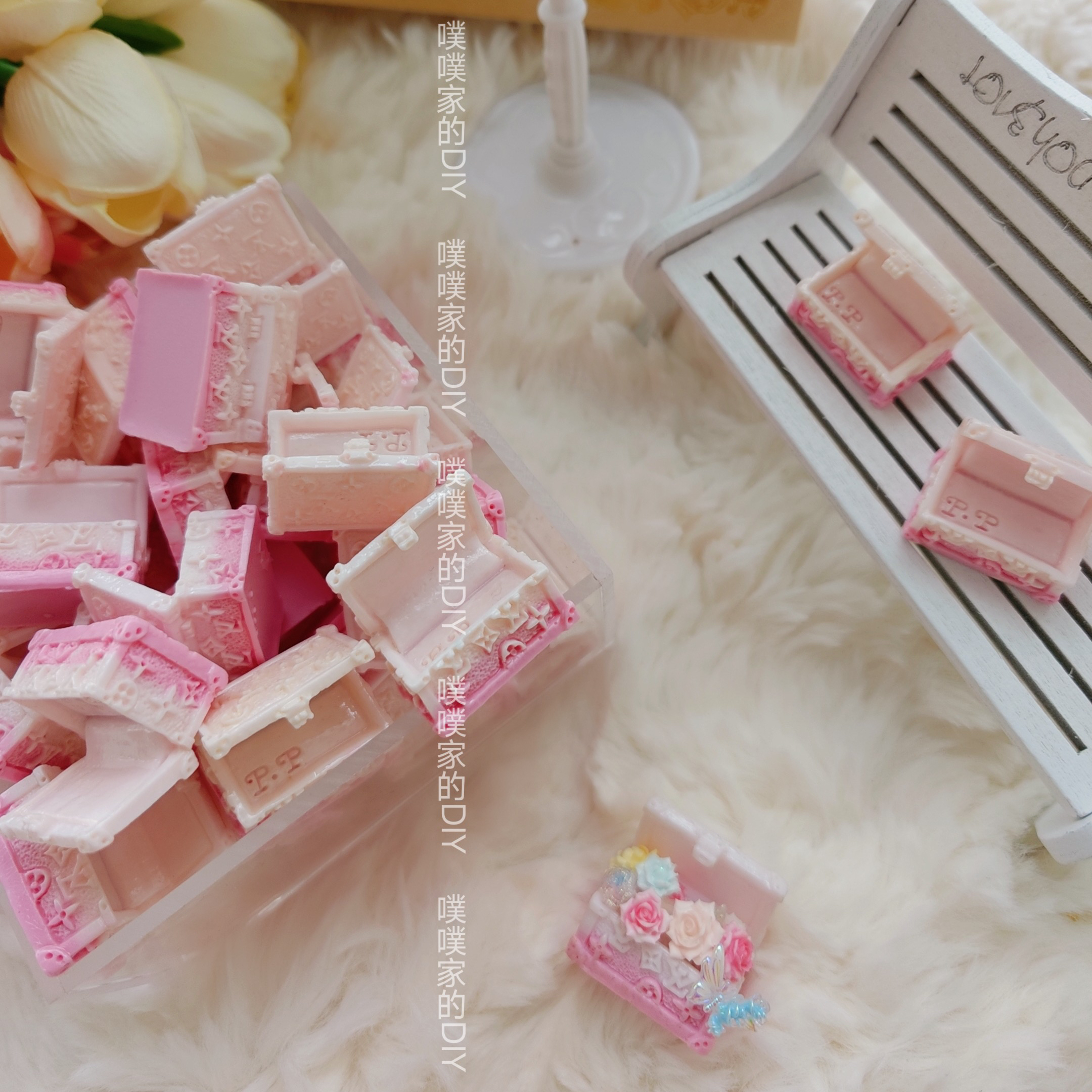 【噗噗家-定制】驴牌空箱diy树脂配件 创意手工