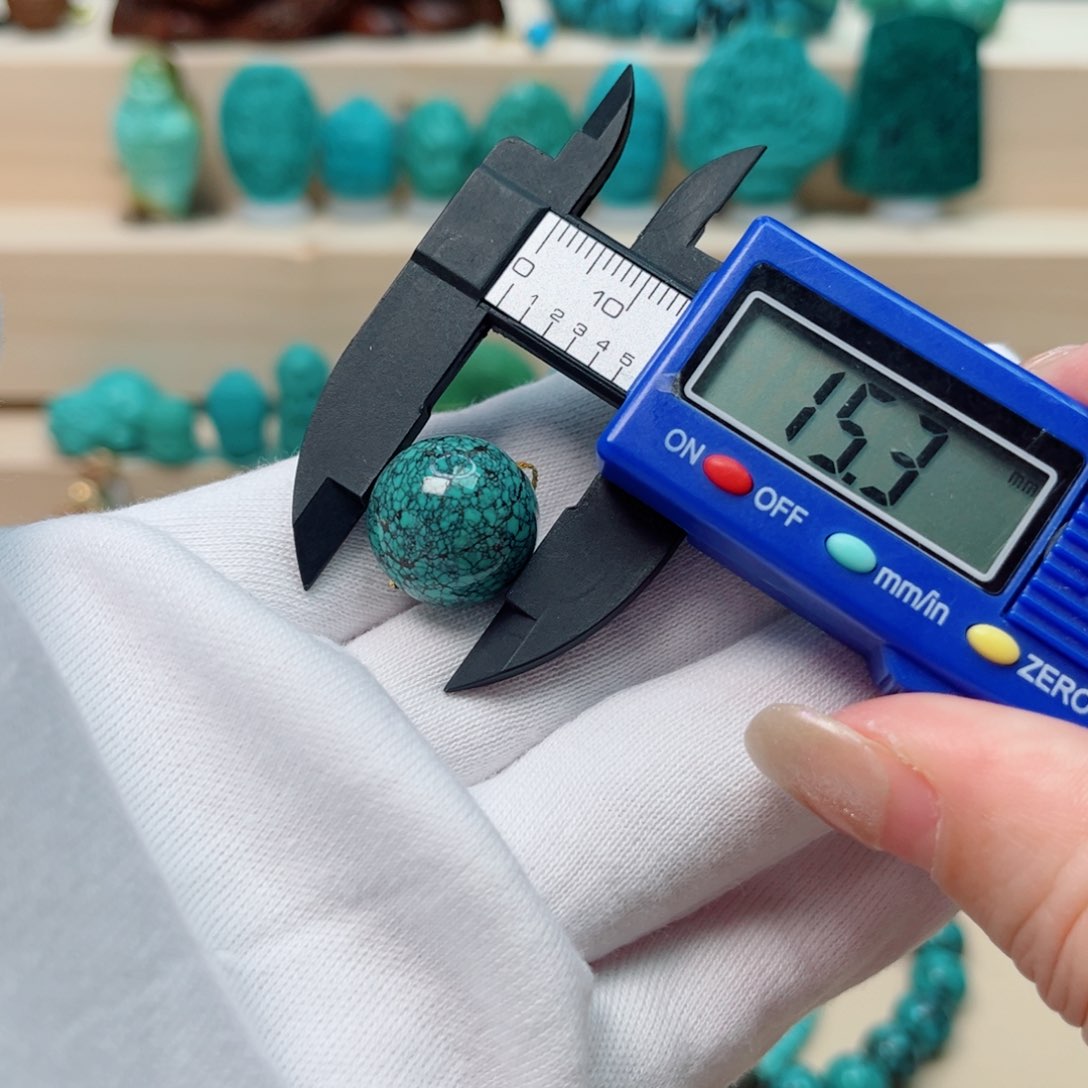 绿松石圆珠未镶嵌