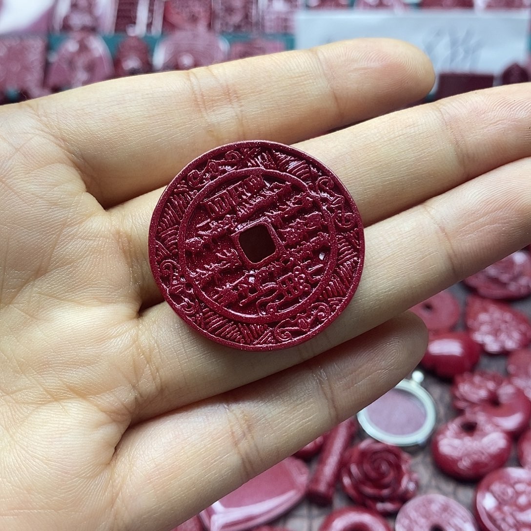 天然辰砂0000朱砂吊坠