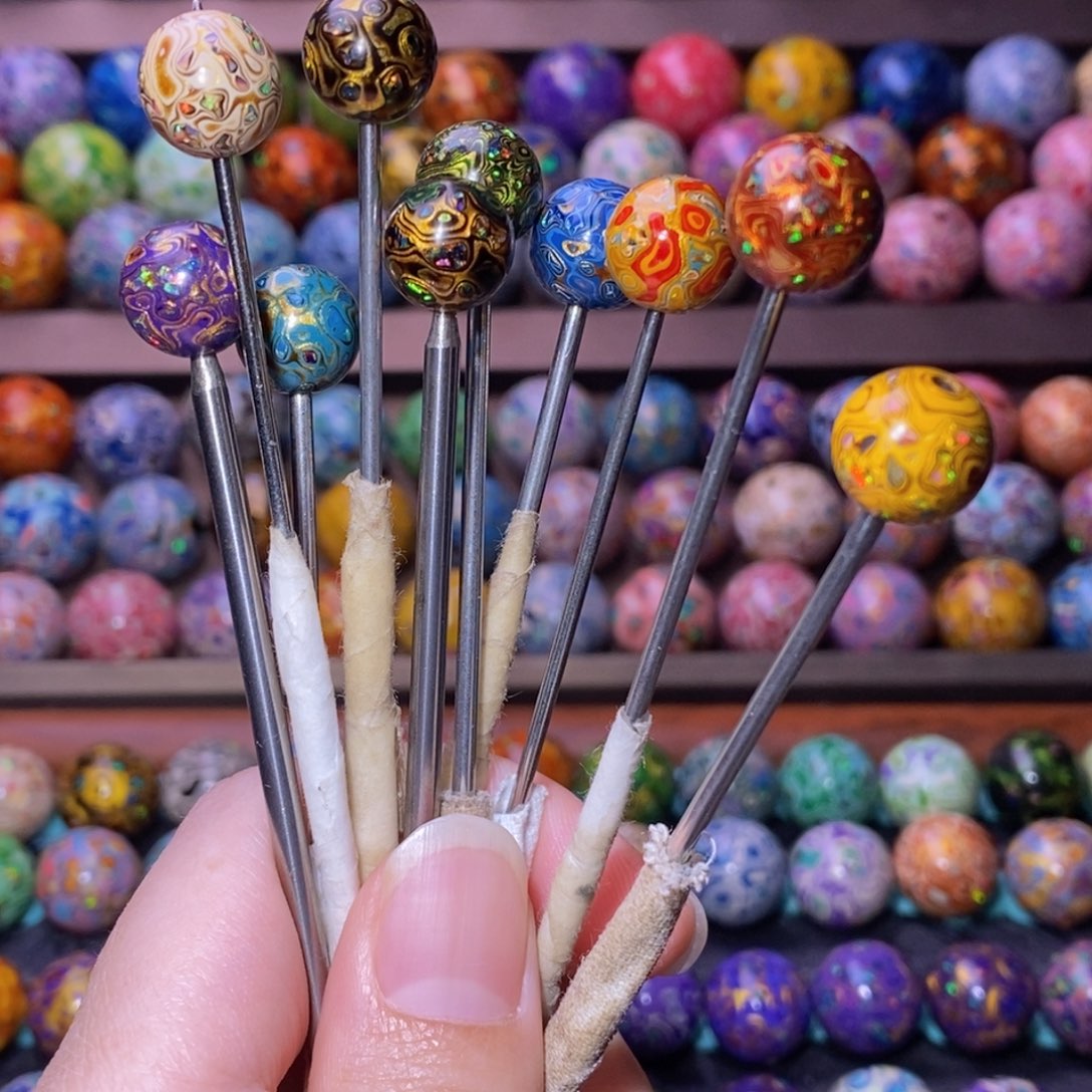 付*媛非遗文化大漆珠