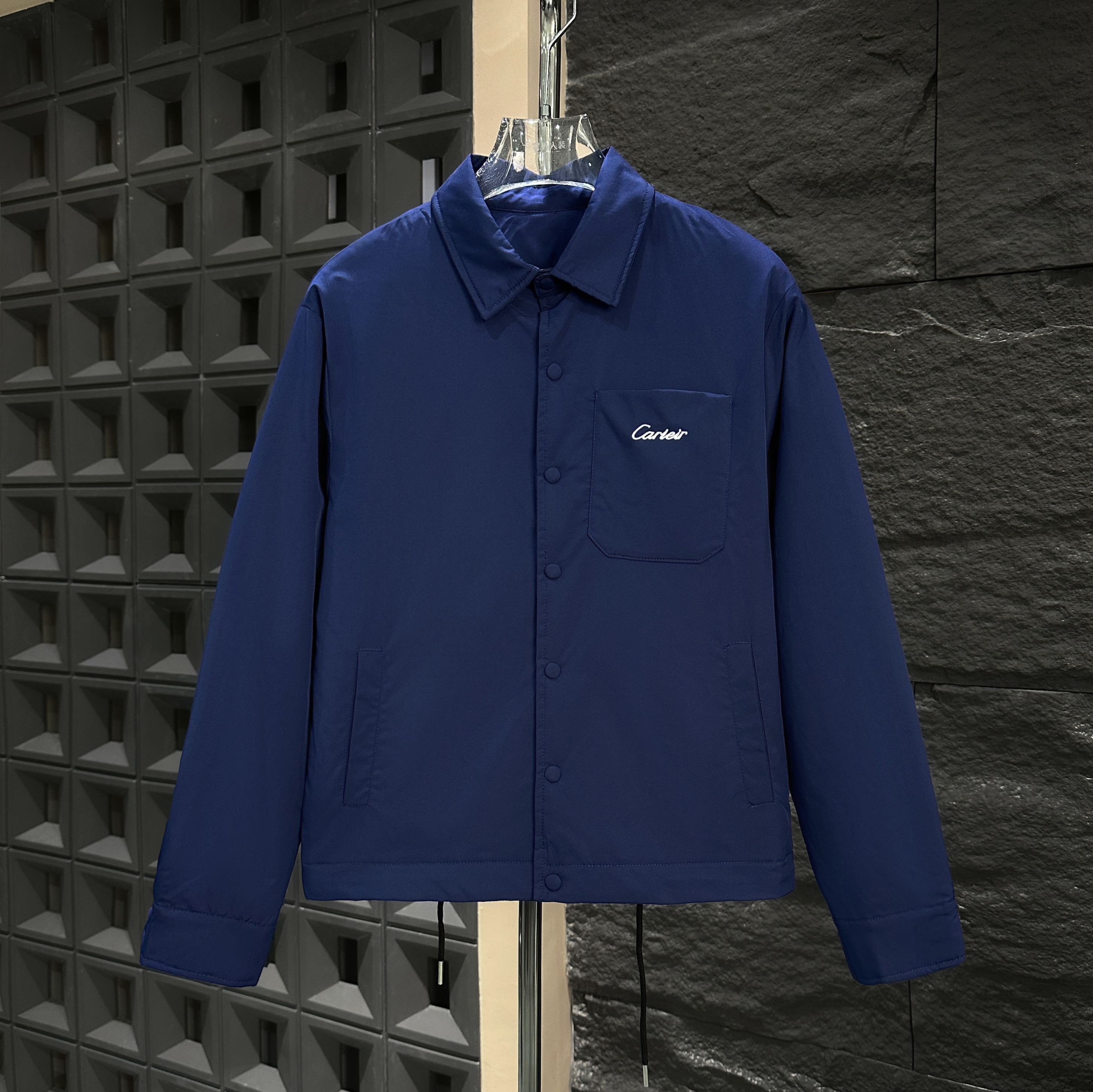 CB-2024-62 秋冬季新款时尚百搭口袋刺绣二棉外套