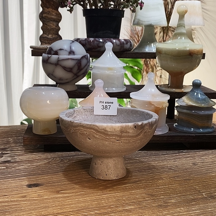 石材387银灰洞果盘