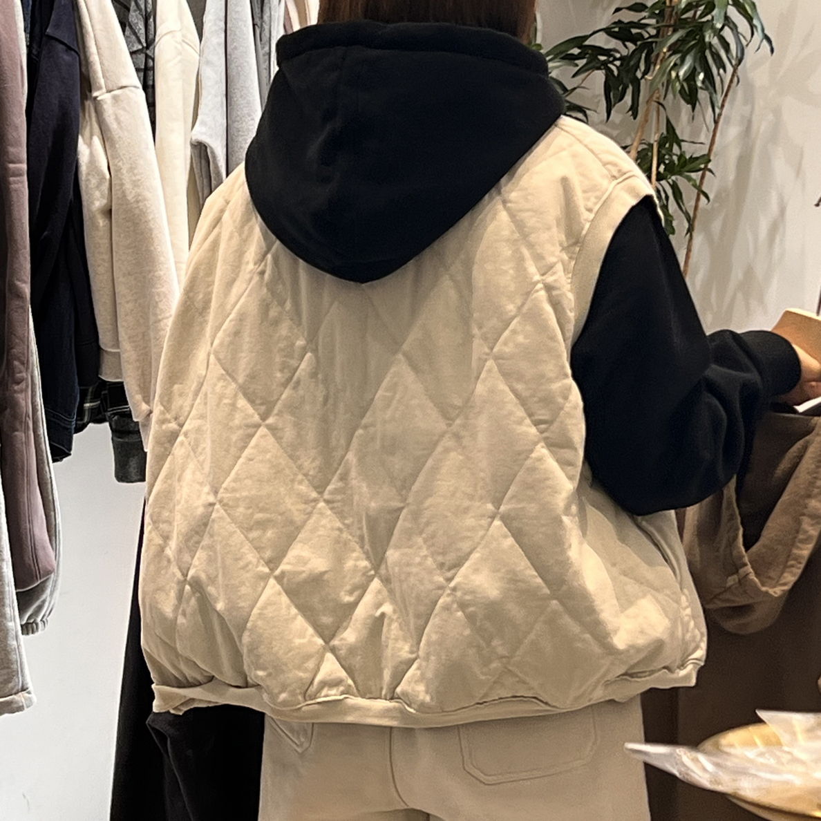 元 菱格马甲 不支持退