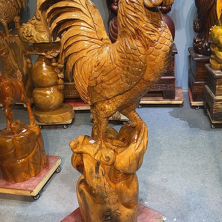 香榧木根雕摆件公鸡摆件1件