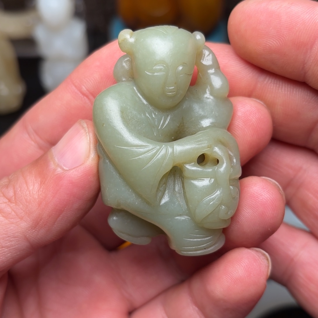 和田玉吊坠(不含链)未镶嵌