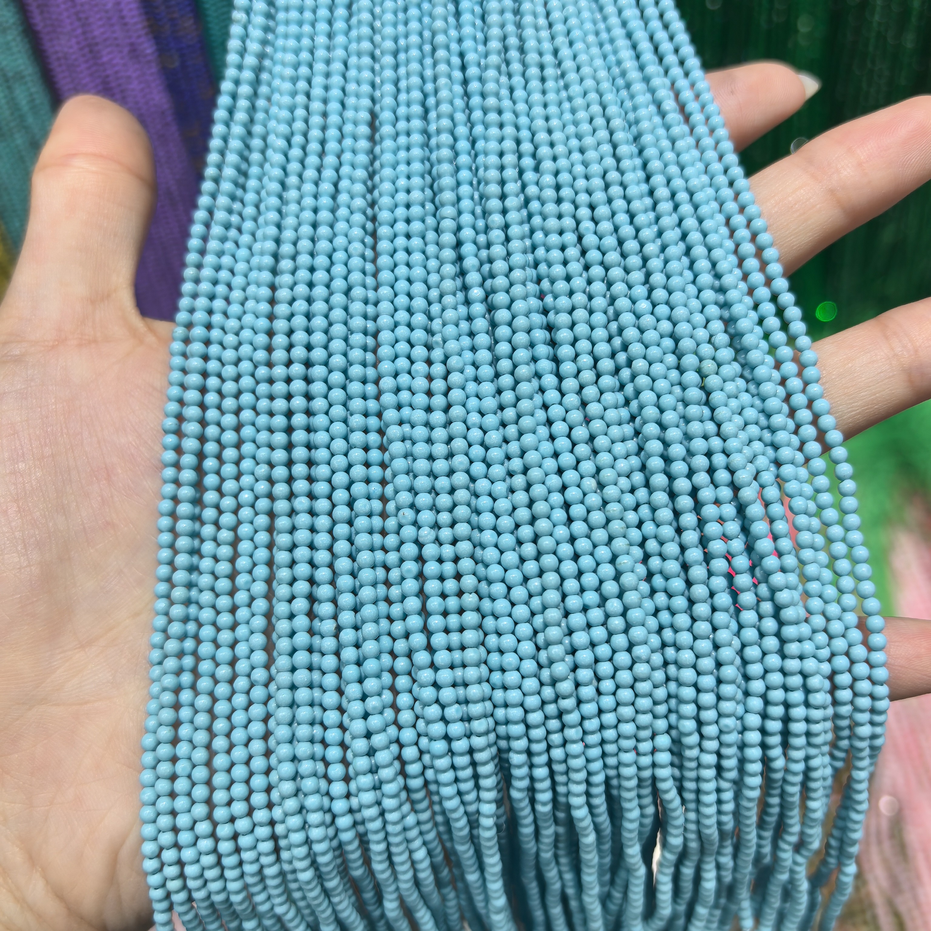 散珠合成松 松2、3mm DIY饰品配件复古流苏搭配小珠子材料