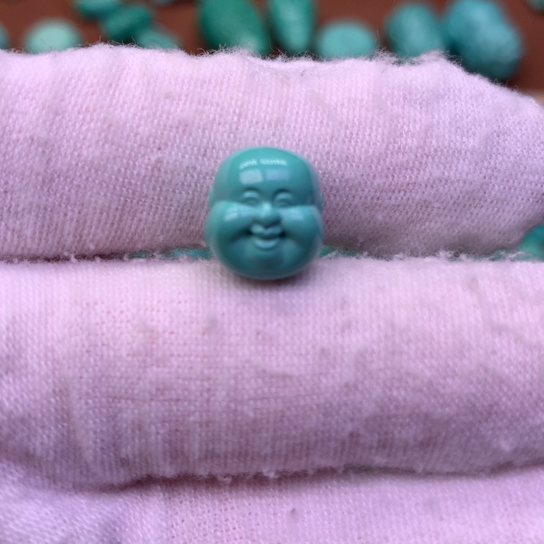 原生态散珠配珠弥勒佛头卡10