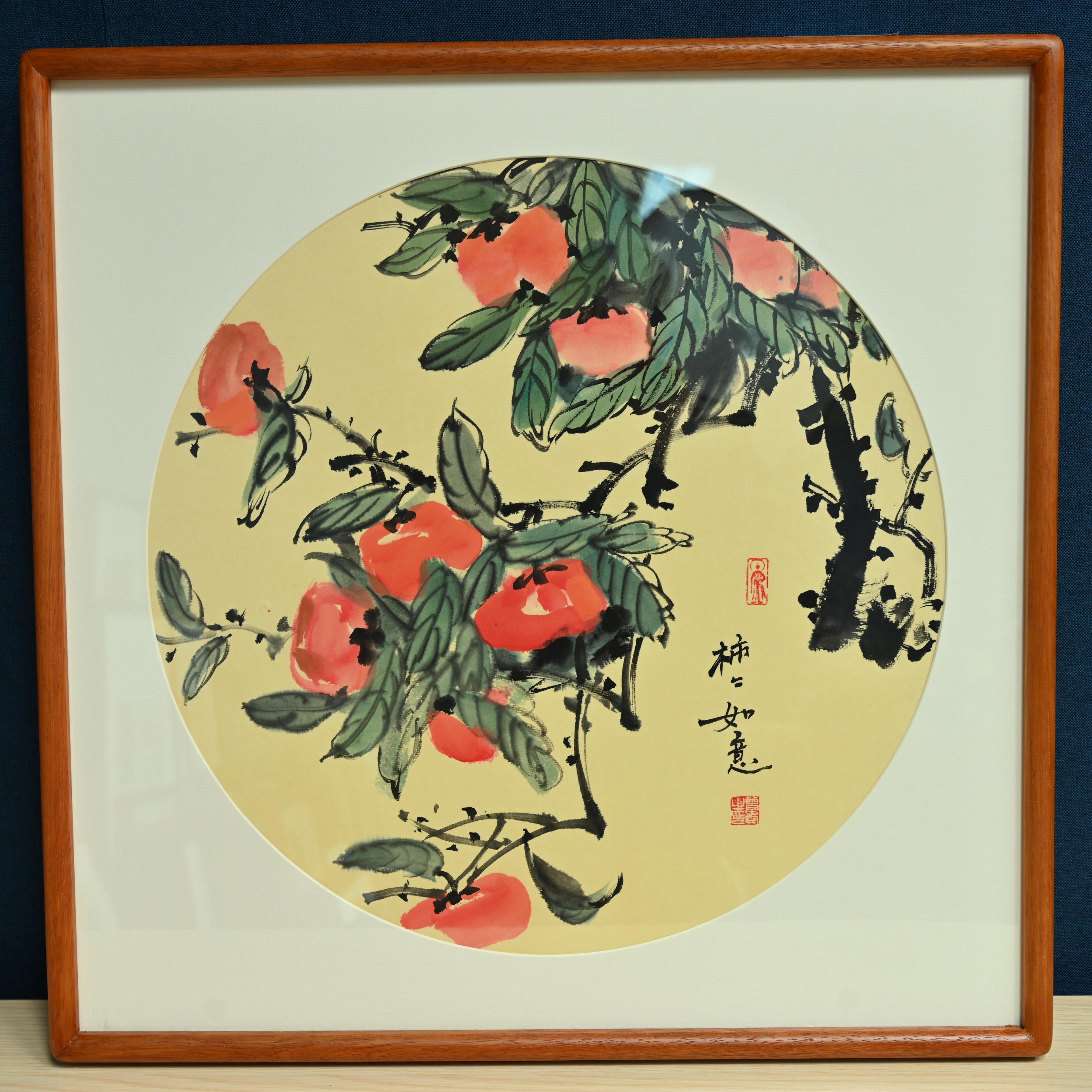 R-绘画作品，事事如意，尺寸53*53