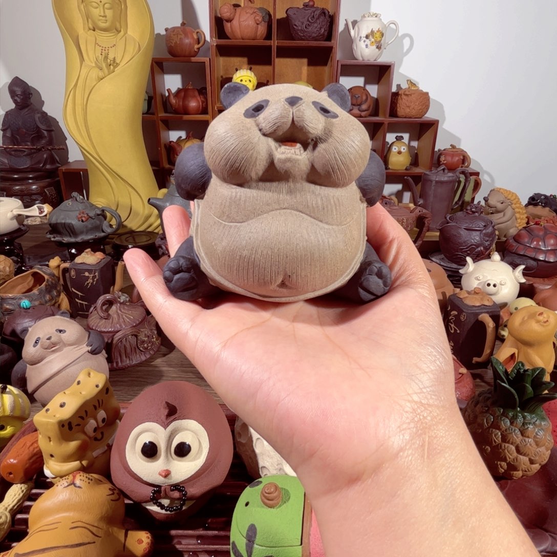 紫砂茶壶纯手工制作过程非常