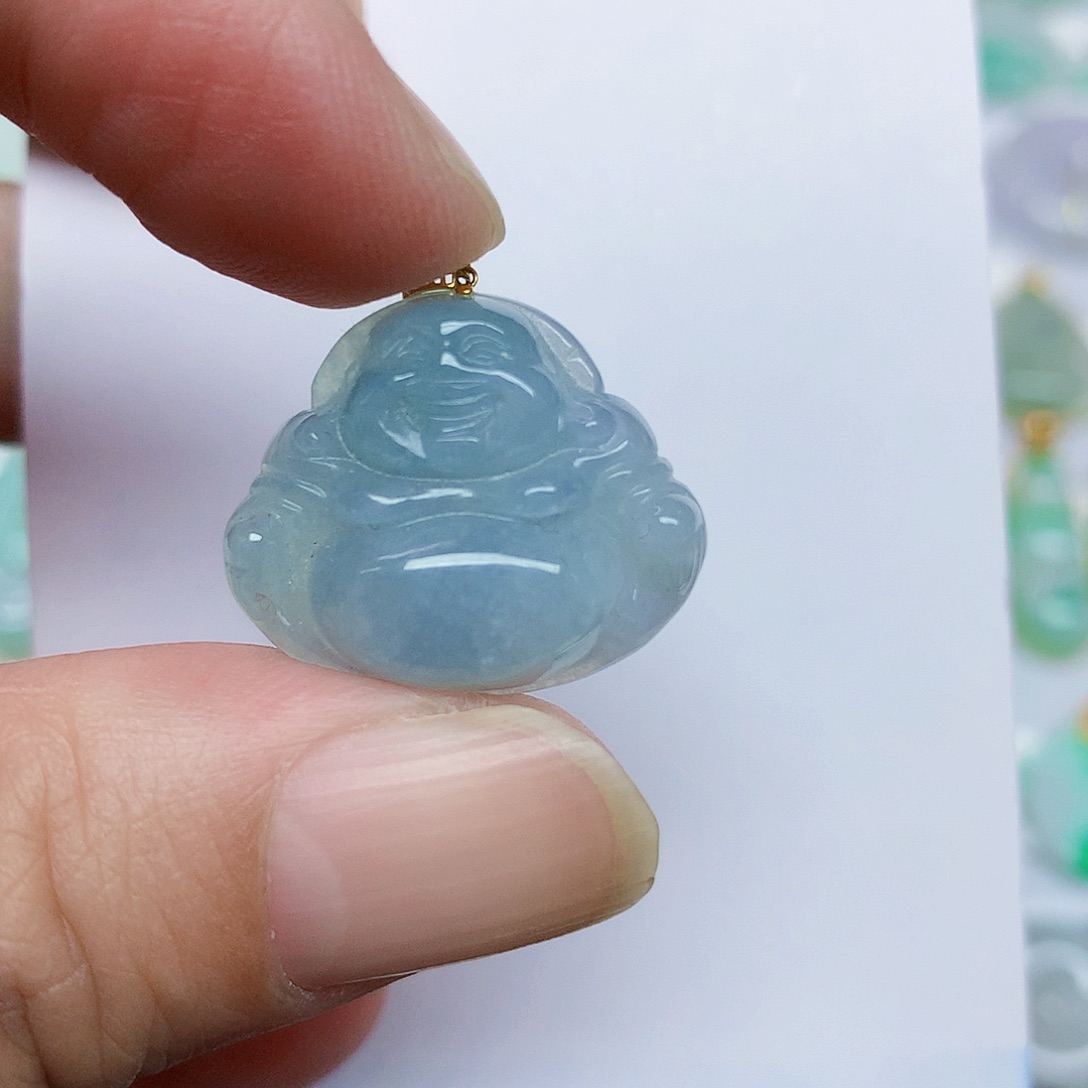 翡翠18K金镶嵌颈饰2557789