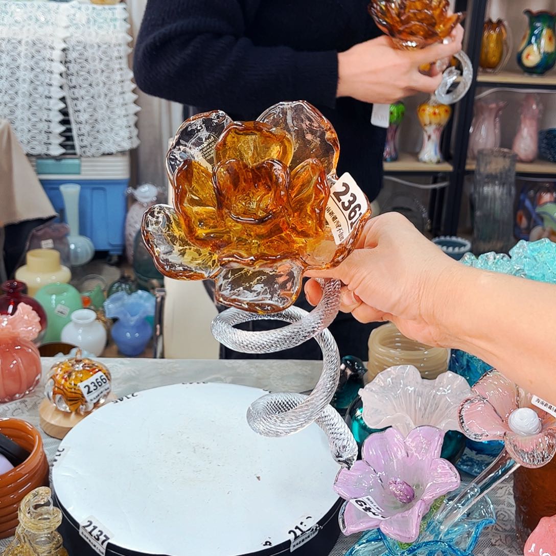 1361霸王花 家悦琉璃工艺品