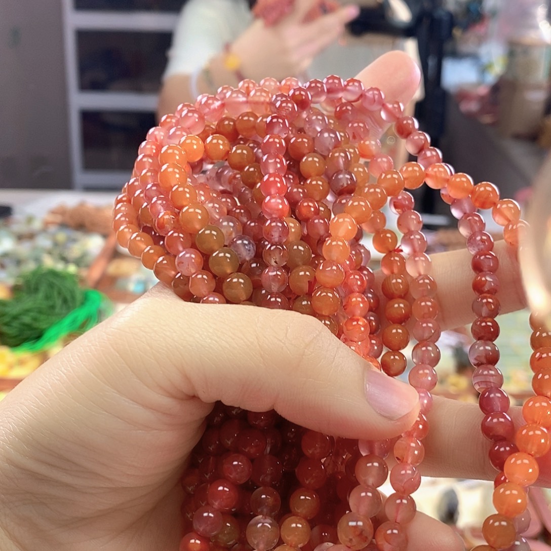 南红玛瑙合金手链