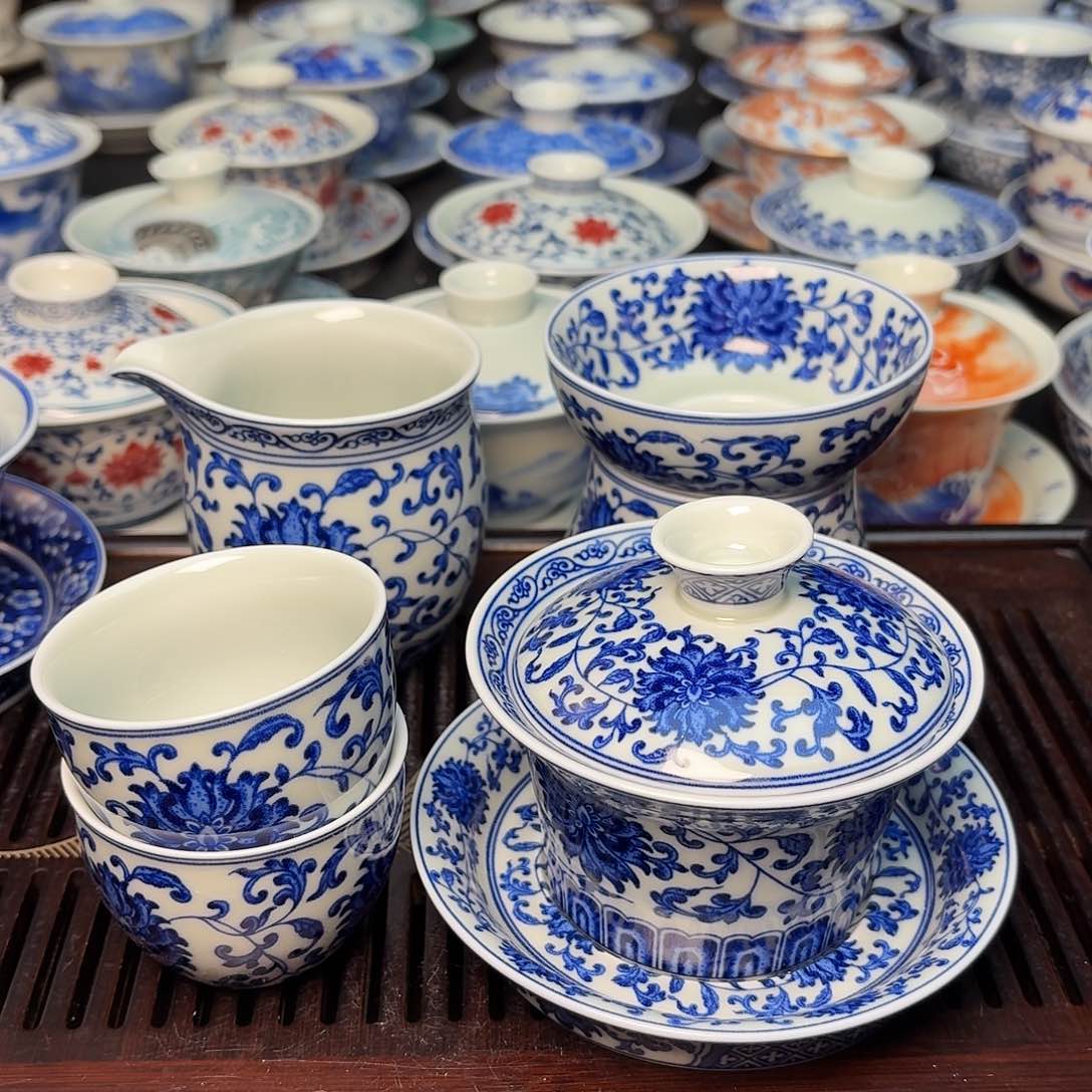 景德镇陶瓷茶具套装8888888