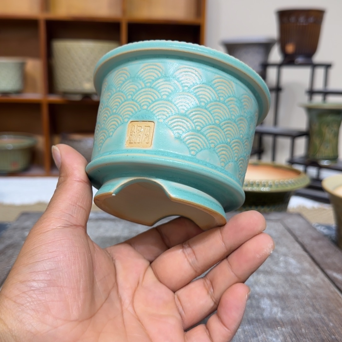手工花盆 043 内口口径 8.5 cm 