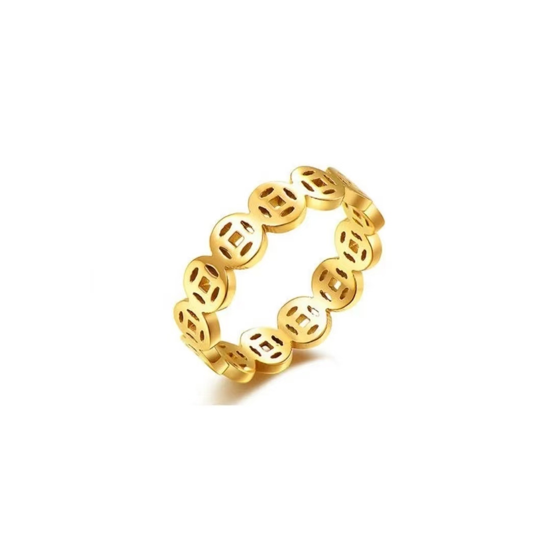【金展珠宝】足金  钱多多戒指
