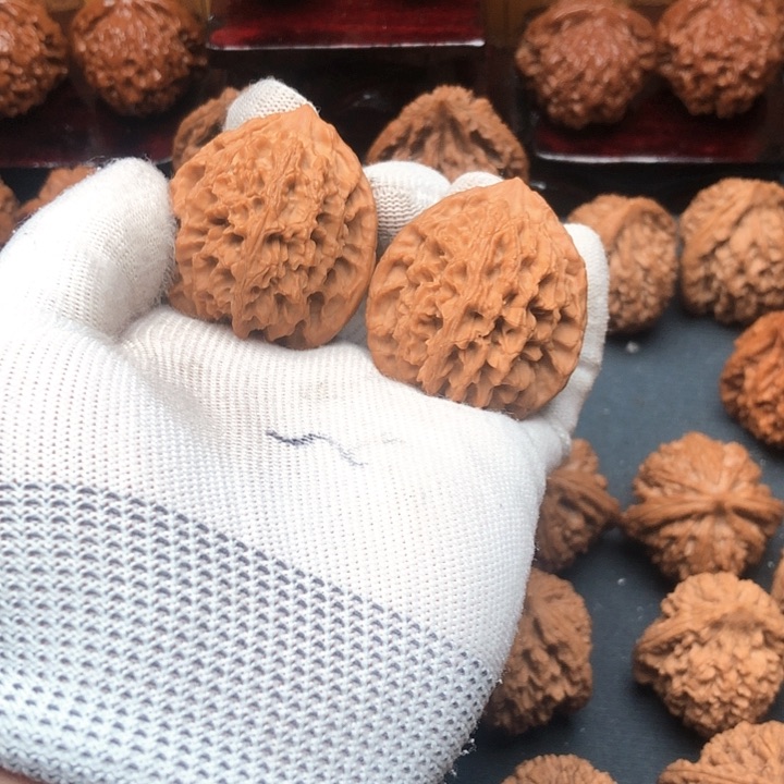 桃核把件F*e秦岭野生皇冠狮子头精品文玩核桃