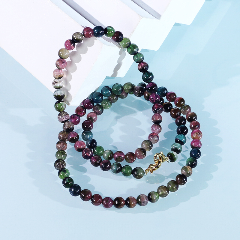 西瓜碧玺项链-多样性发其一