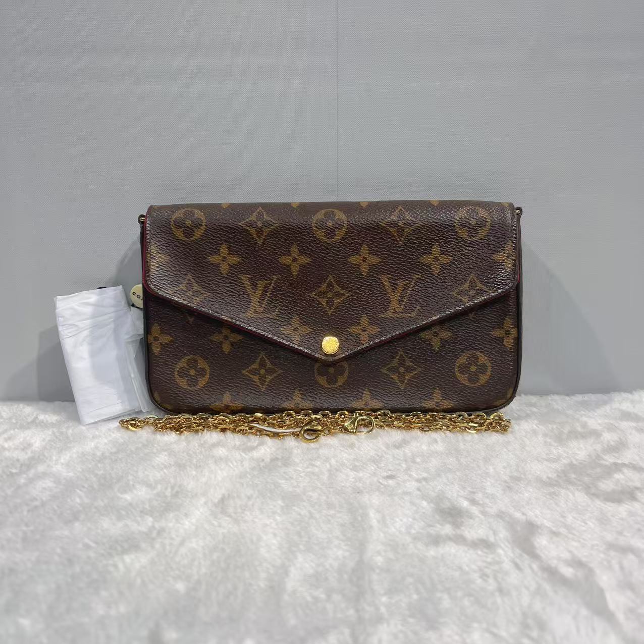 95新 LouisVuitton/路易威登 老花三合一单肩斜挎包