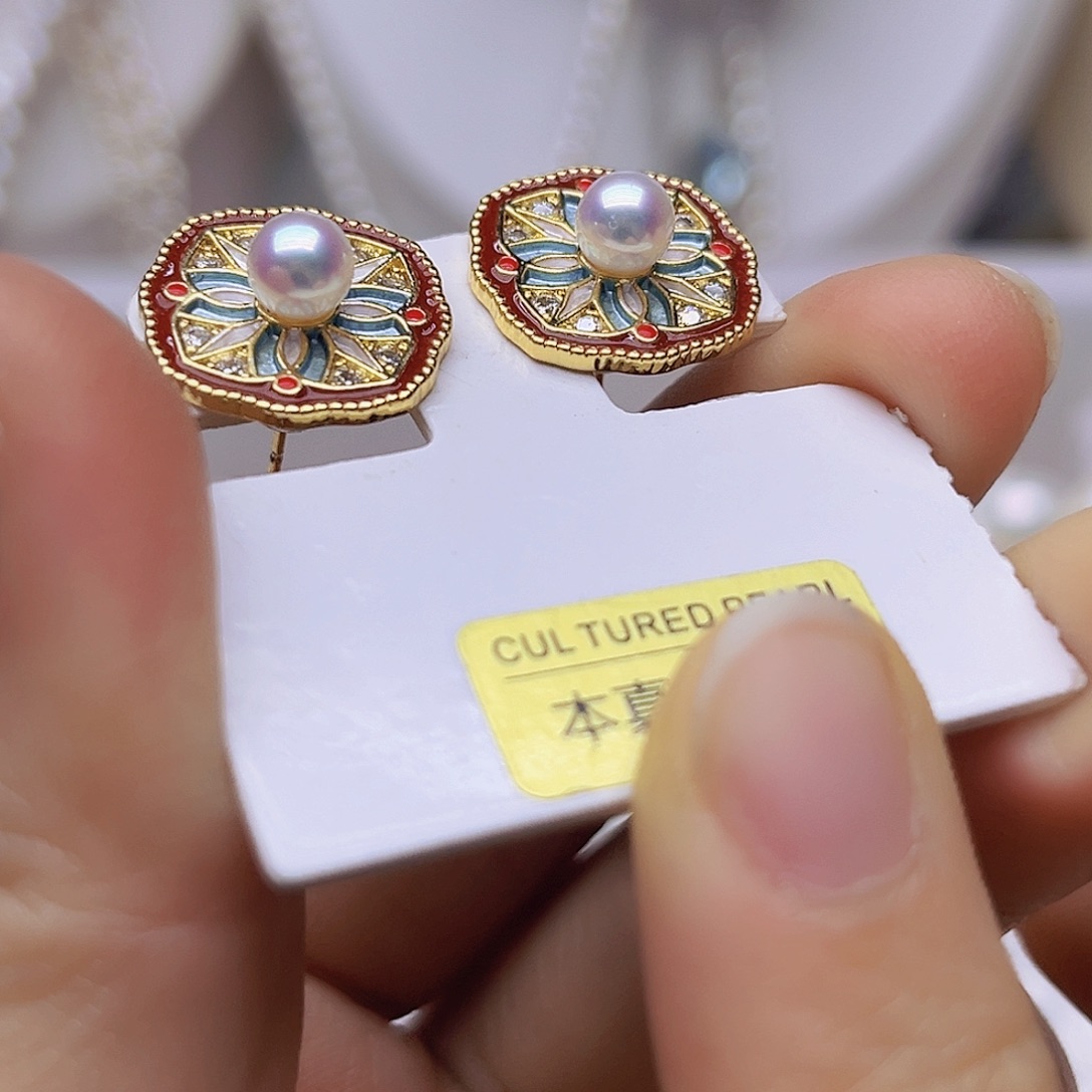 未镶嵌吊坠或者耳钉淡水珍珠