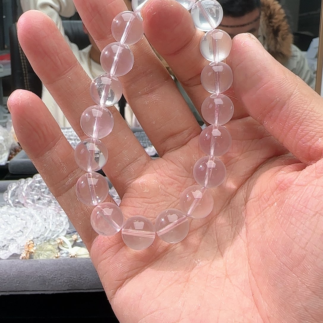 水晶手链未镶嵌星光粉