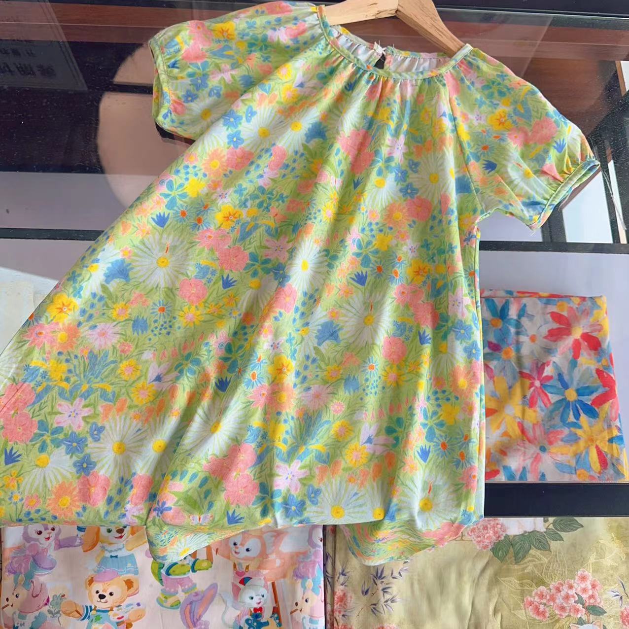    禅静棉绸亲子2025夏季连衣裙