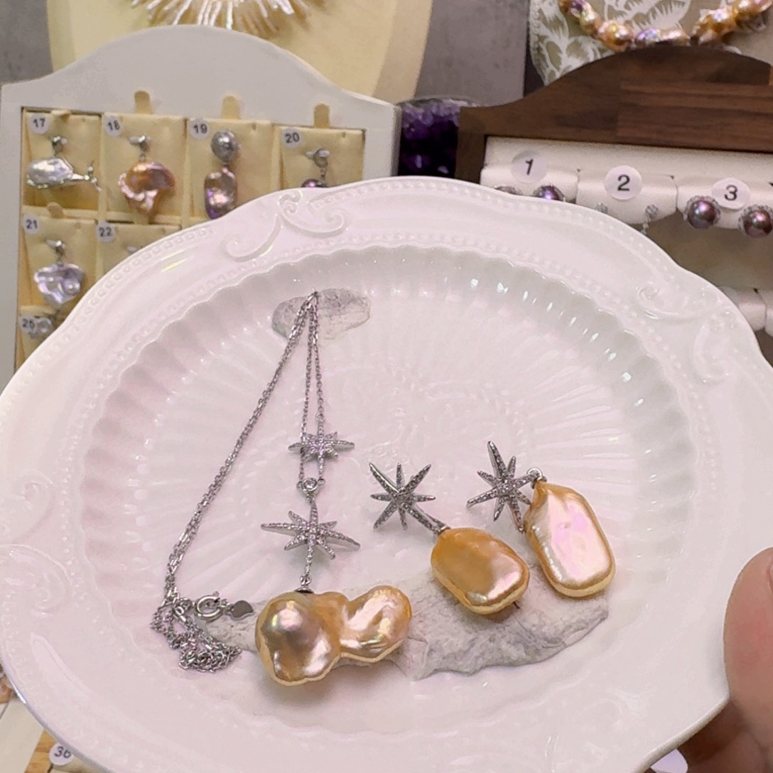 淡水珍珠套链未镶嵌