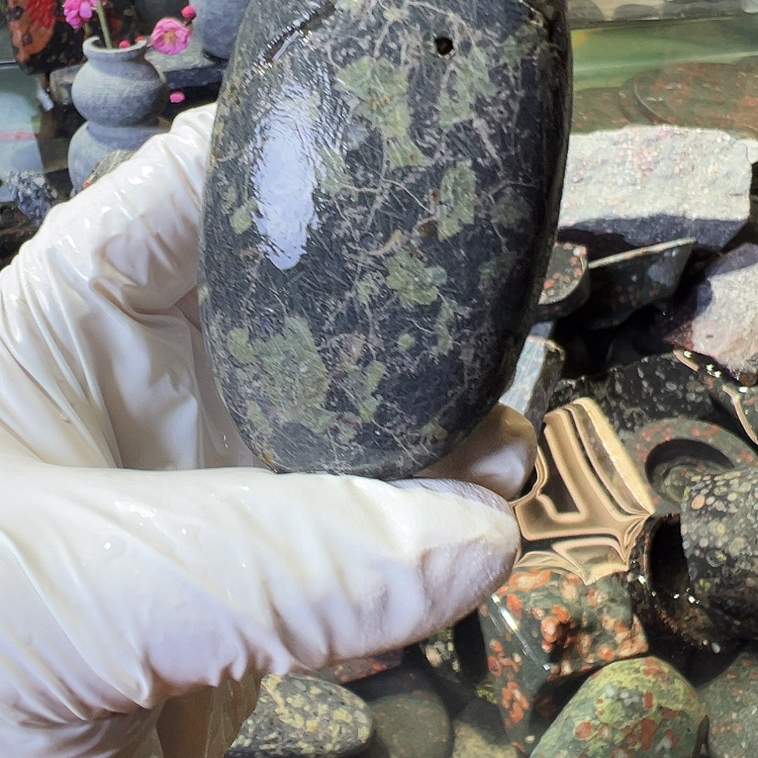 梅花玉鱼缸石茶周边微瑕不退不换