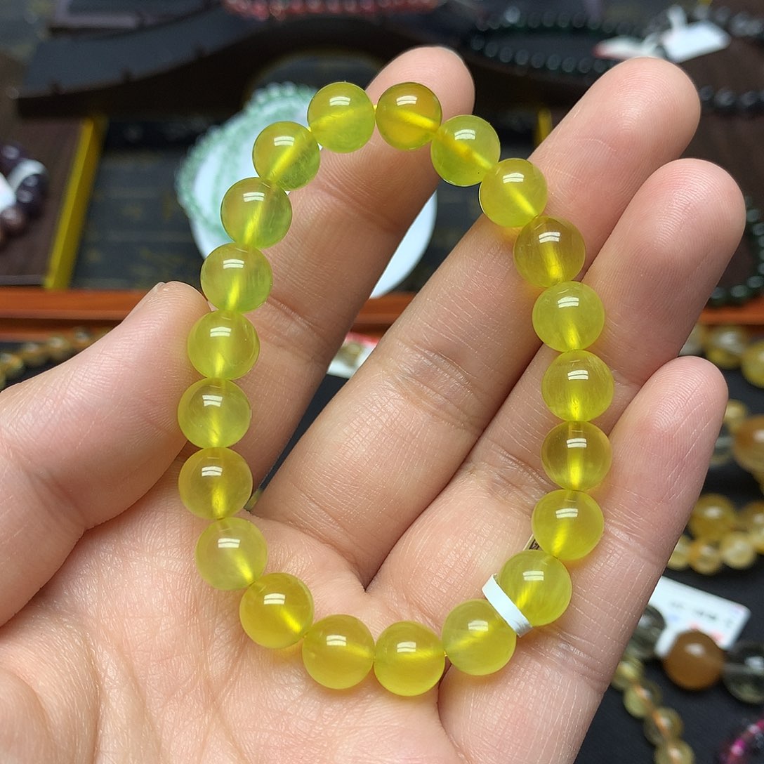 葡萄石手串未镶嵌