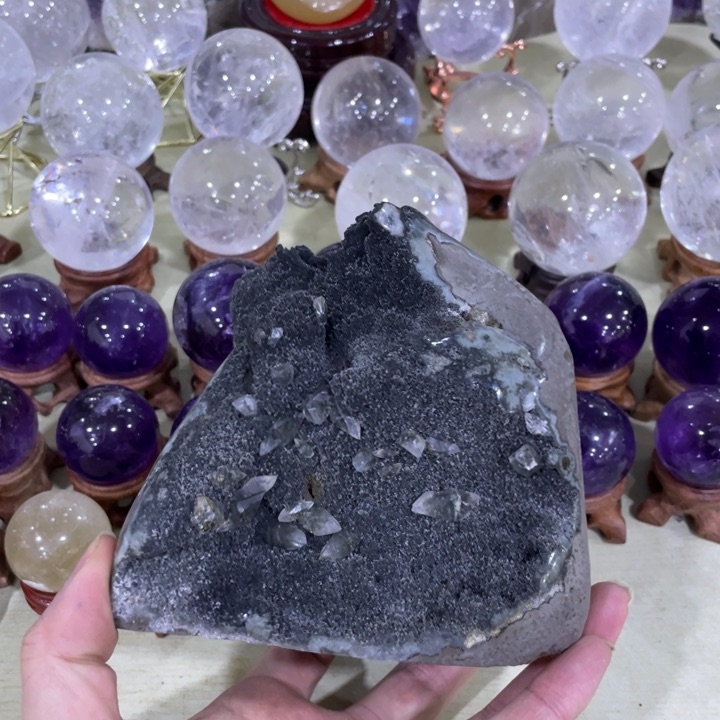 紫晶方解石未镶嵌