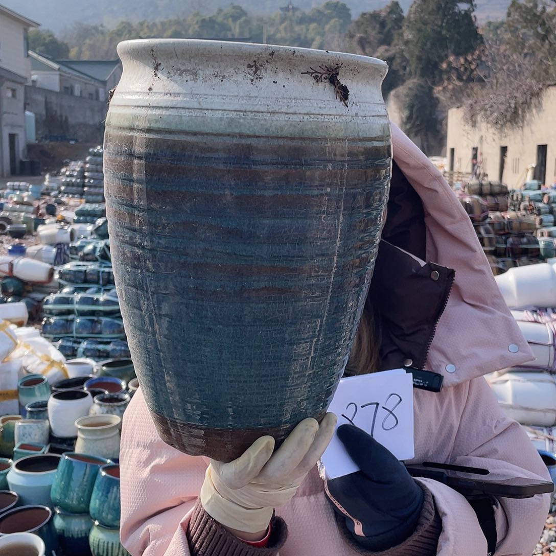 红陶王嫂花盆0216-878