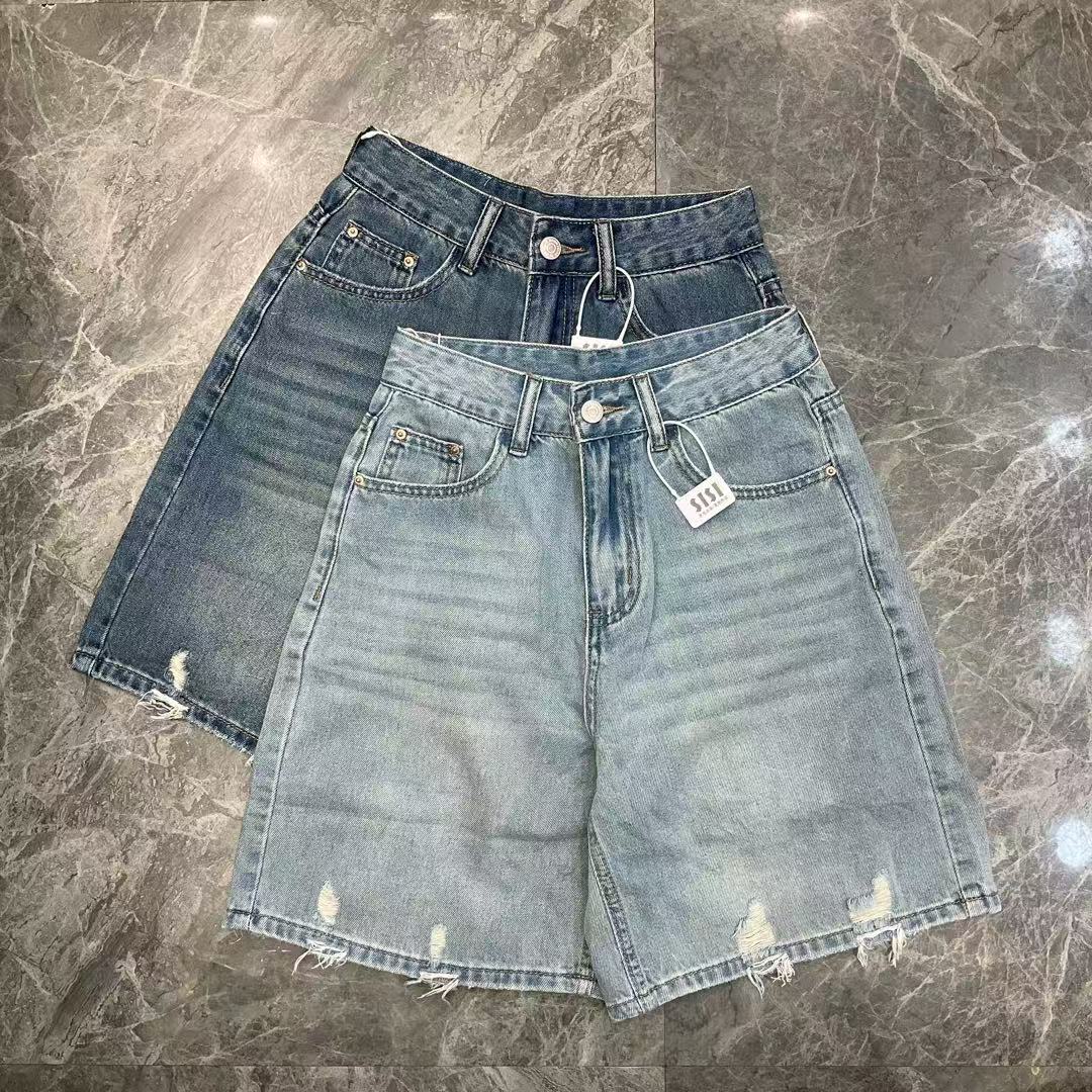 蛋娘专属——高腰宽松显瘦直筒休闲短裤中裤