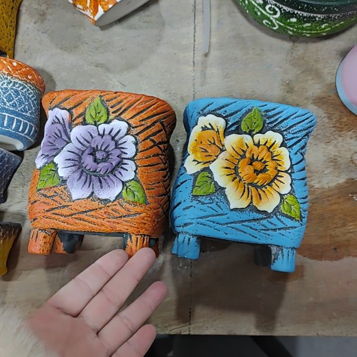 红陶吸水透气的白陶花盆凑满12发货