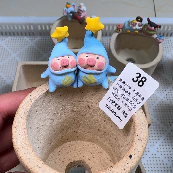 炏陶器物多肉花盆38