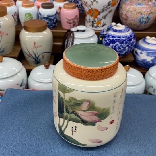 瓷片陶瓷茶叶罐密封罐