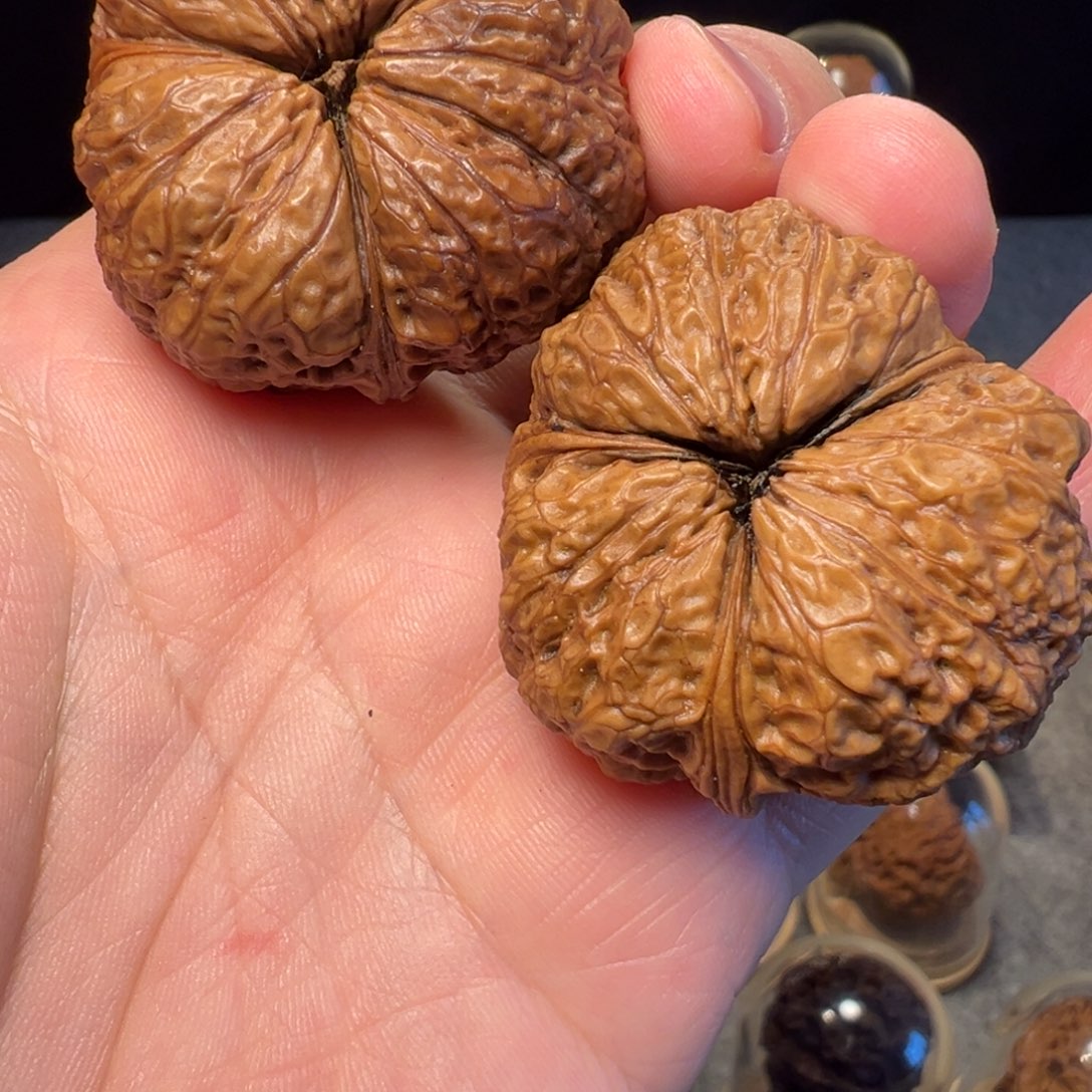 文玩核桃把件秦权44三棱